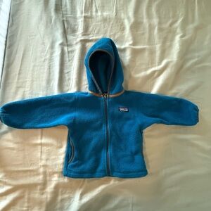 Patagonia Kids Teal Fleece Hoodie